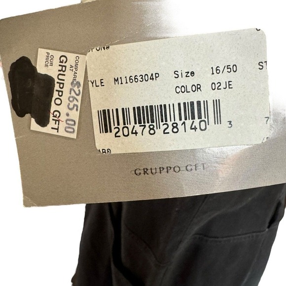 Emanuel Ungaro Women’s Black Denim Dress Sz 16 Button Up Pockets New With Tags - Picture 6 of 10